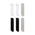 Nike Everyday Elevated Socks 6 Pairs White, Black, szürke zokni