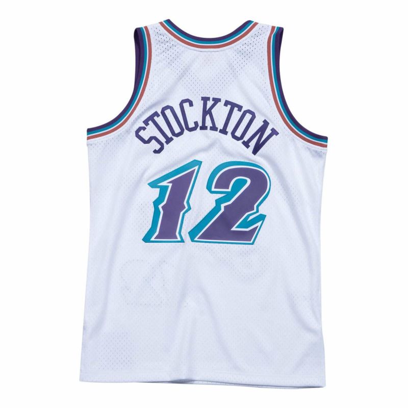 Mitchell & Ness NBA Swingman Jersey Utah Jazz John Stockton - SMJYLG18031-UJAWHIT96JST mez