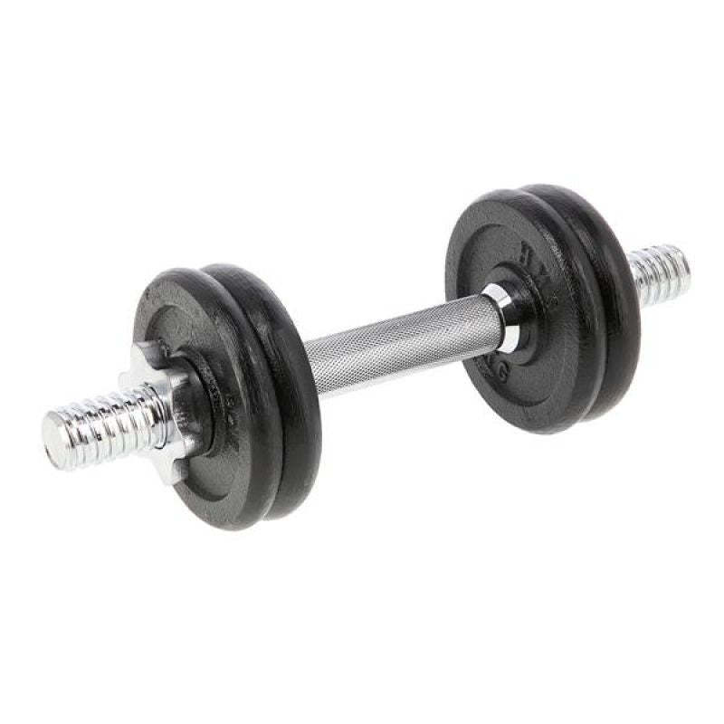 HMS Threaded dumbbell SG01 7 kg fekete edzőfelszerelés 17-59-123