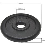 Enero BLACK CAST IRON WEIGHT 10KG FIT Ø26.5 1 pc. fekete weight, strength training equipment, training equipment