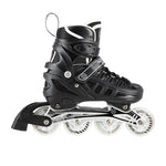 Nils Extreme NH10905 4in1 inline skates with replaceable hockey blade, black LED, size M (35-38) fekete sípcsontvédő
