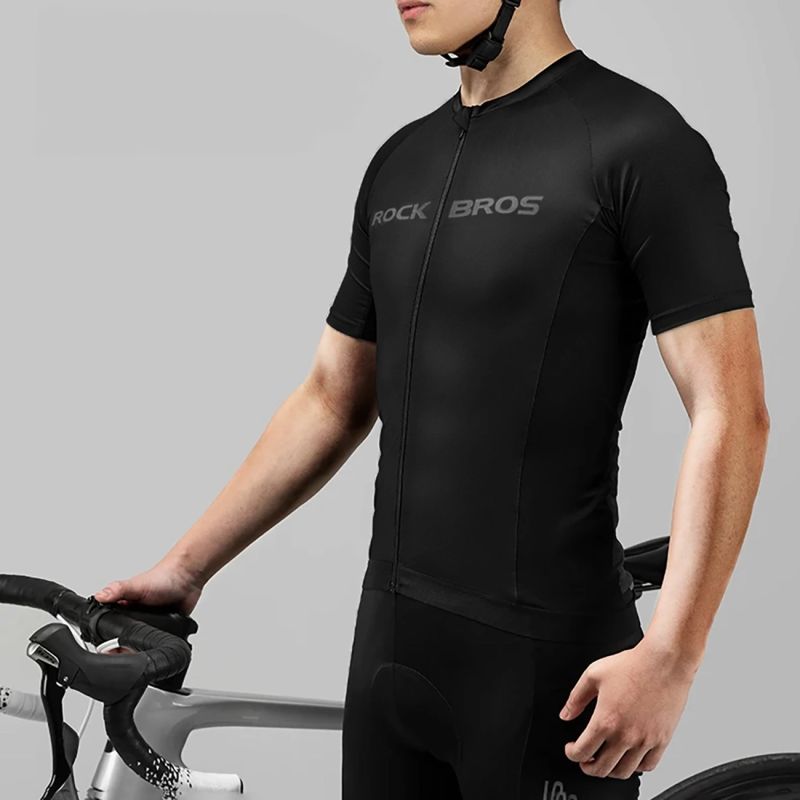 Rockbros 15120002003 Sleeve Cycling Jersey - Black fekete short