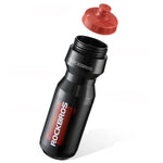 Rockbros 750 ml Bike Bottle - Transparent Black with Red Mouthpiece przezroczysty || czerwony water bottles, training equipment