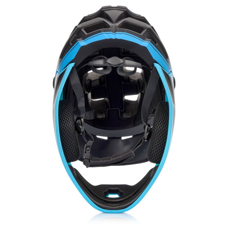 Meteor Hydra M Full-Face Bike Helmet 55-58 cm Black/Blue uniw sisak 17898