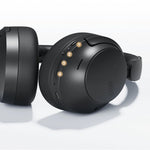 head QCY H3S Wireless On-Ear Headphones with LDAC and ANC Noise Cancellation - Black czarny headsets
