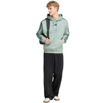 Adidas Men's Essentials 3-Stripes Fleece Hoodie light zöld férfi kapucnis pulóver KY4172