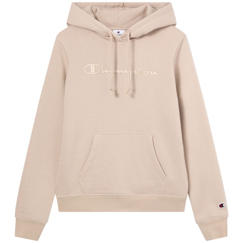 Champion Women's Hooded Sweatshirt Beige 118379 MS099 bézs kapucnis pulóver