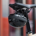 Rockbros rigid hard shell saddle bag, compact, 0.4l capacity - carbon pattern czarny táska