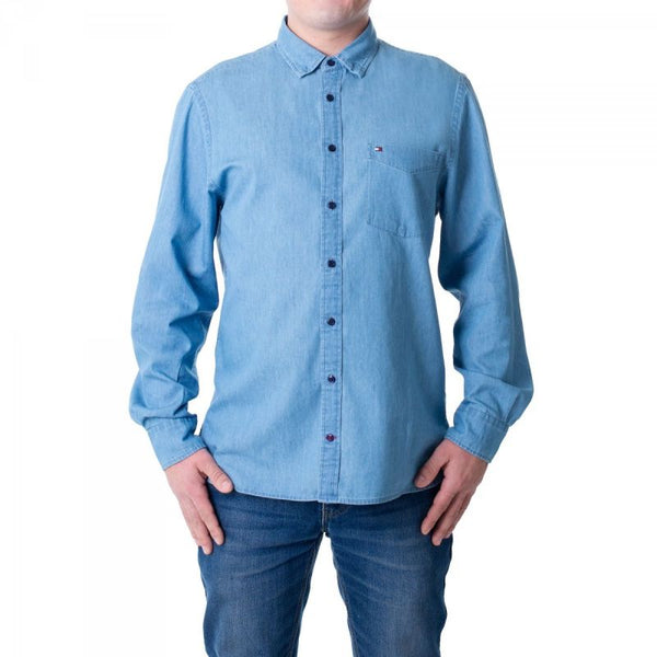 Tommy Hilfiger Organic Cotton Denim Shirt M MW0MWI0956-IAO Póló