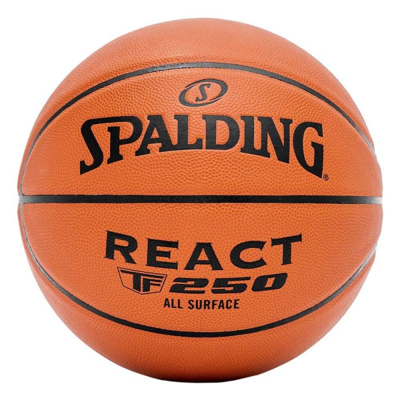 Spalding React TF-250 basketball, size 7, brown barna labda P8637