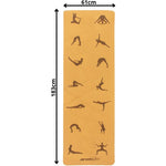 Enero CORK YOGA MAT .4CM FIT mats, training equipment