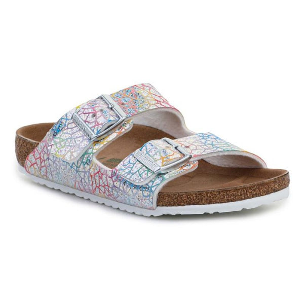 Birkenstock Arizona Kids Flashy Hologram Silver Jr 1022173 cipő