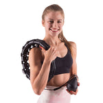 HMS HHW01 hula hoop with studs and weight, black fekete póló 17-44-521