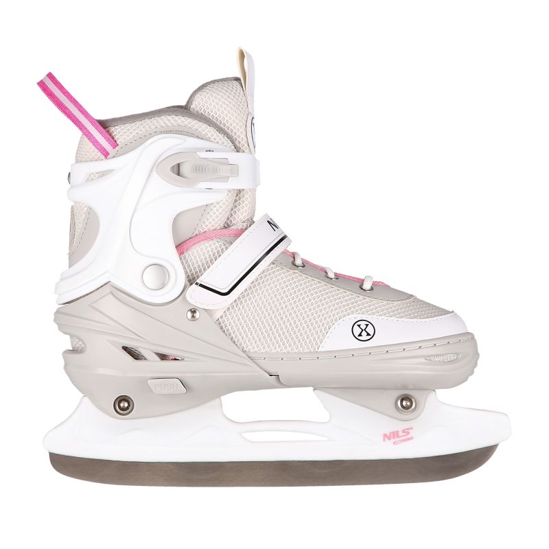 Nils Extreme 2-in-1 GREY-PINK SIZE L (39–43) HOCKEY INLINE SKATES WITH REPLACEABLE HOCKEY BLADE rózsaszín korcsolya 16-21-111