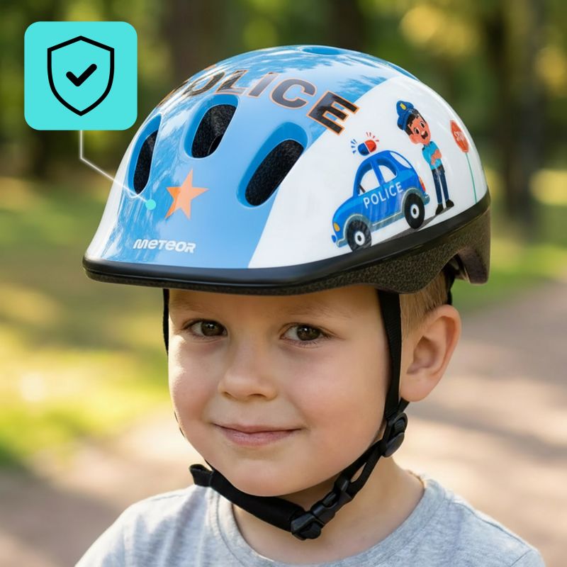 Meteor KS06 S Bicycle Helmet 48-52 cm Police uniw helmets