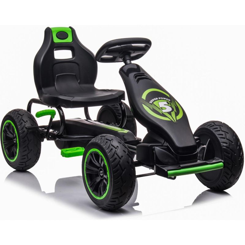 Enero 18 Pedal Go-Kart Black And Green zöld toys