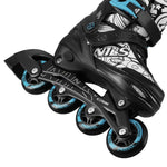 NH10907 4in1 ROLLER SKATES WITH EXTENDED HOCKEY BLADES TINTY GREEN SIZE M (35-38) NILS EXTREME zöld utcai cipő