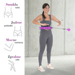 HMS Hula Hop Set Hhw12 Violet With Nuts And Weight + Belt Br163 Black Plus Size fekete póló 17-44-620
