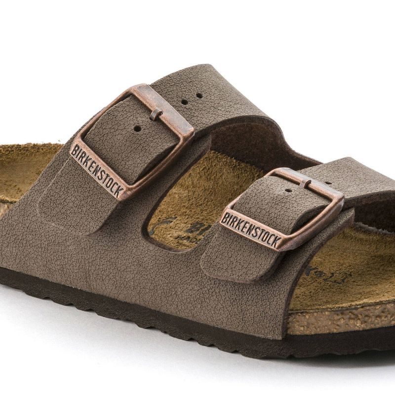 Birkenstock Arizona Kids Birko-Flor Nubuk Mocha narrow flip-flops for kids (0552893) cipő