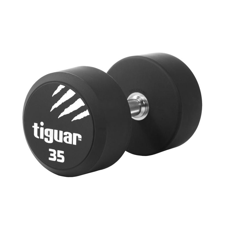 Tiguar PU dumbbell 35 kg fekete edzőfelszerelés TI-WHPU0350