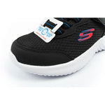 Skechers Bounder children's sports with Velcro, lightweight, fashionable black fekete utcai cipő