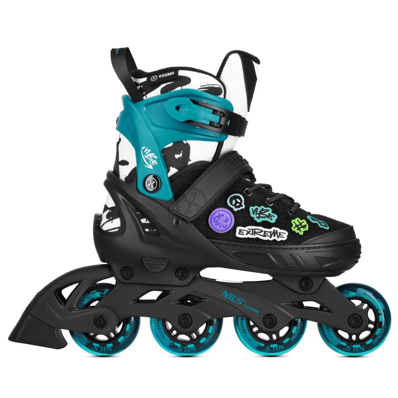 Na2053a Vibe Turquoise Roller Skates Size M (37-40) Nils Extreme türkiz görkorcsolya