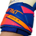 Reusch Attrakt Gold X NC Goalkeeper Gloves Blue 5670955 arany kesztyű 56709554126
