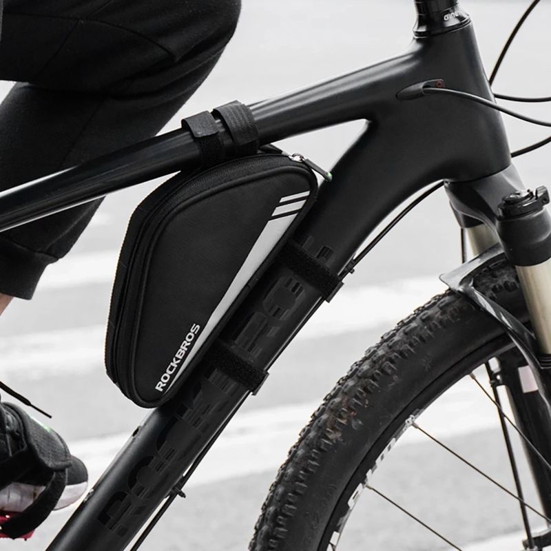 Rockbros B55-BK bicycle for frame 0.7 l - black fekete táska