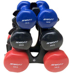 Enero Vdb 12kg Dumbbell Set Christmas Tree Stand Fit fekete dumbbell, strength training equipment, training equipment, sets