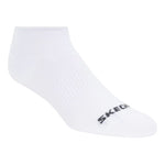 Skechers 3pk Unisex Non Terry No Show White