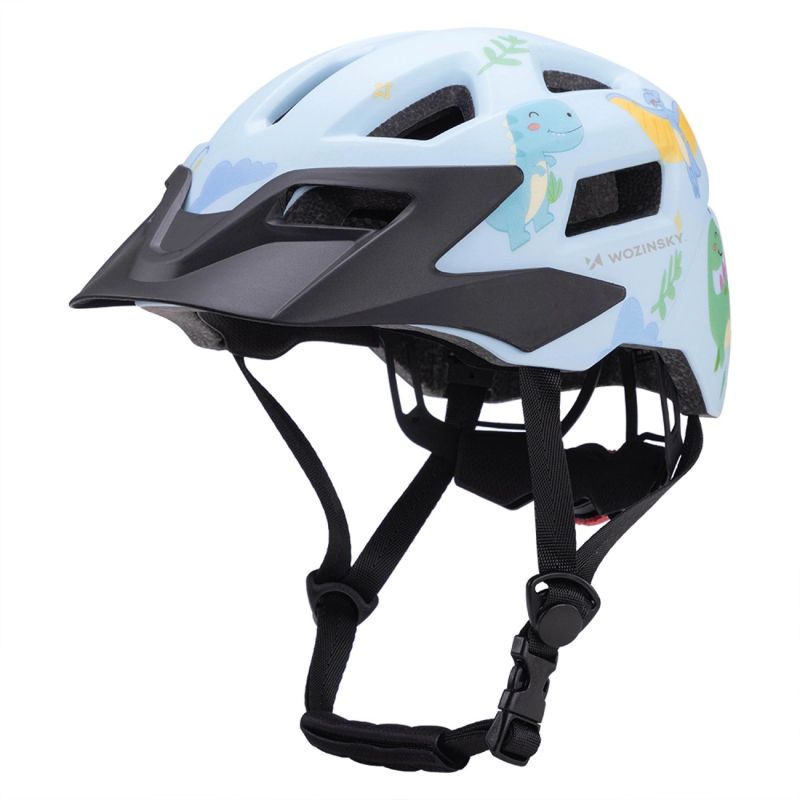 Wozinsky Children's MTB Bike Helmet with Detachable Visor XS - Light Blue jasnoniebieski \ 48-52 cm védőfelszerelés HT-45R-199824