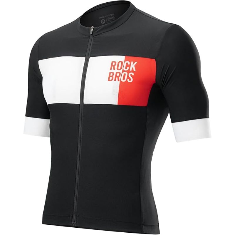 Rockbros Men's Cycling Jersey Black 2XL