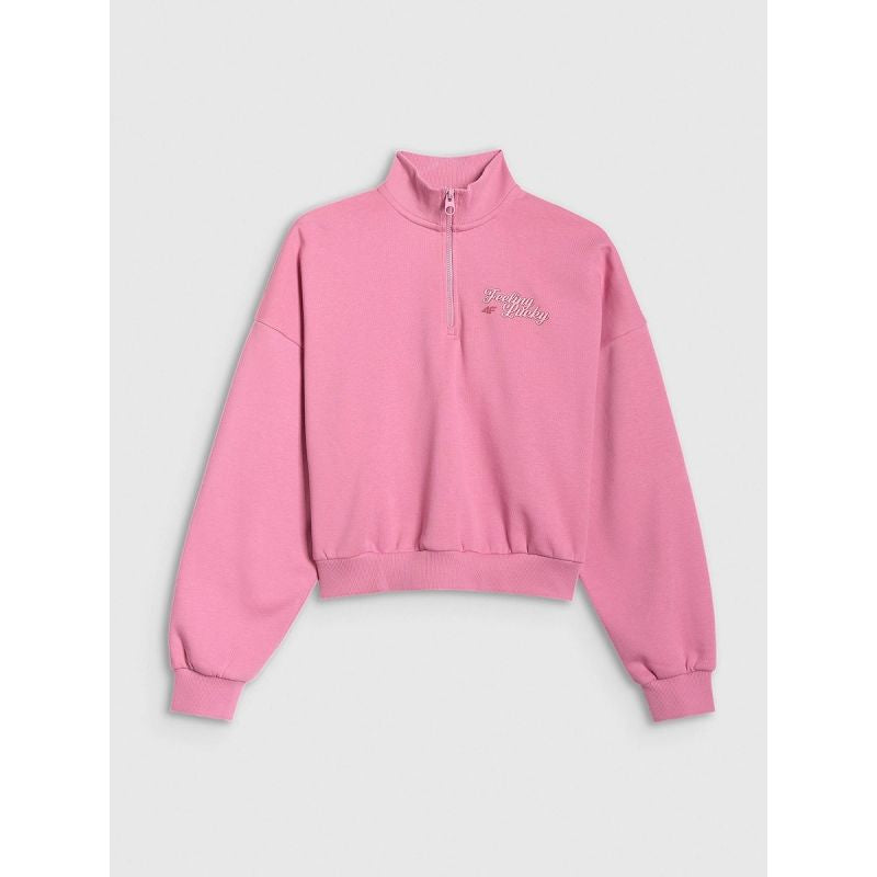 4F Regular sweatshirt without hood for girls kapucnis pulóver 4FJRSS26TSWSF2625-54S