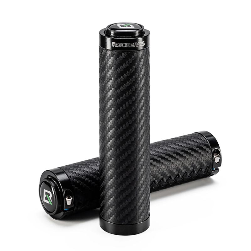 Rockbros Bike Grips Twisted Straight Anti-Slip Grips - Black fekete kiegészítő 8386824307757-189217