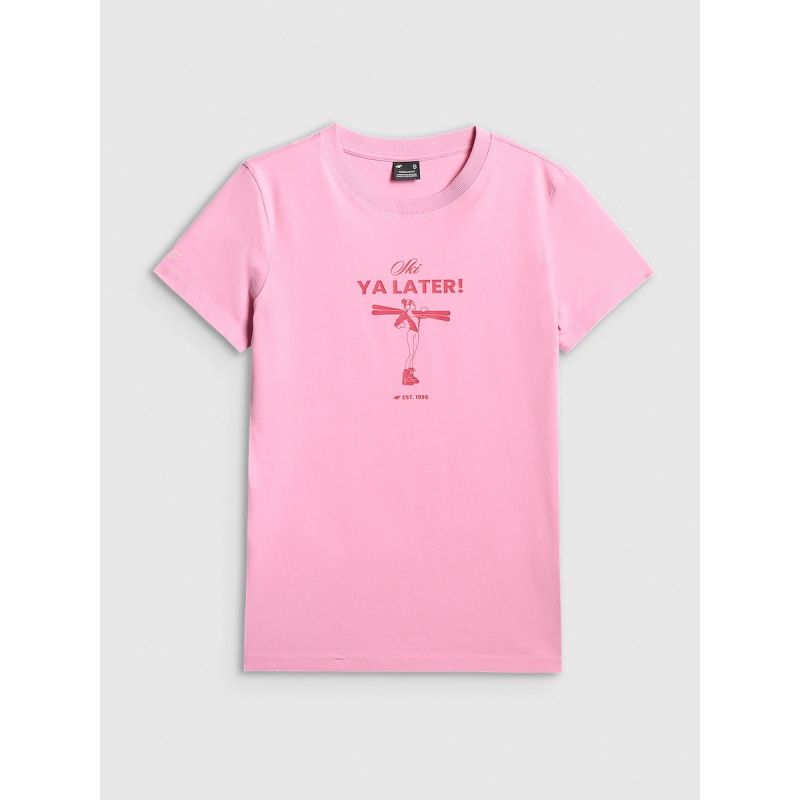 Women's regular printed T-shirt 4F 4FRSS26TTSHF3448-56S póló