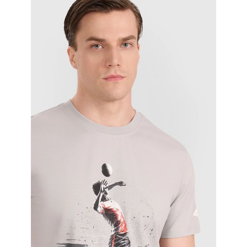 4f Men's regular t-shirt with volleyball print 4FRAW25TTSHM3318-27S Kiegészítő