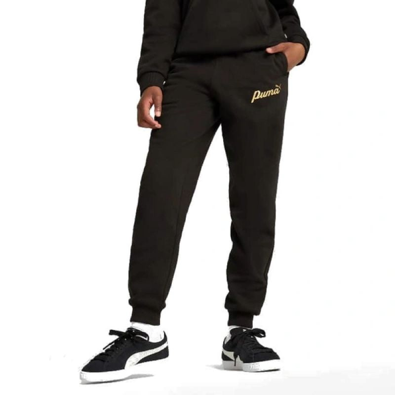Puma ESS+ Script Children's Sports Tracksuit Bottoms for Girls