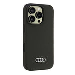 Audi Silicone Case iPhone 16 Pro 6.3" black/black hardcase AU-LSRIP16P-Q3/D1-BK fekete cases