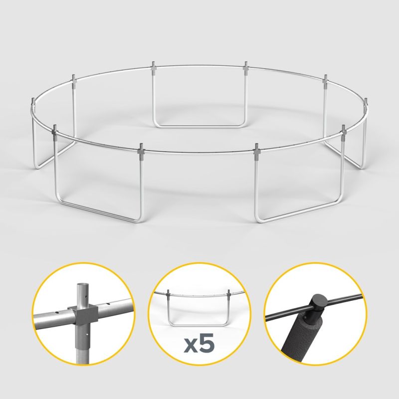 Rebel Active Trampoline Pro 12ft/366cm, Net, Ladder sportfelszerelés RBA-8003