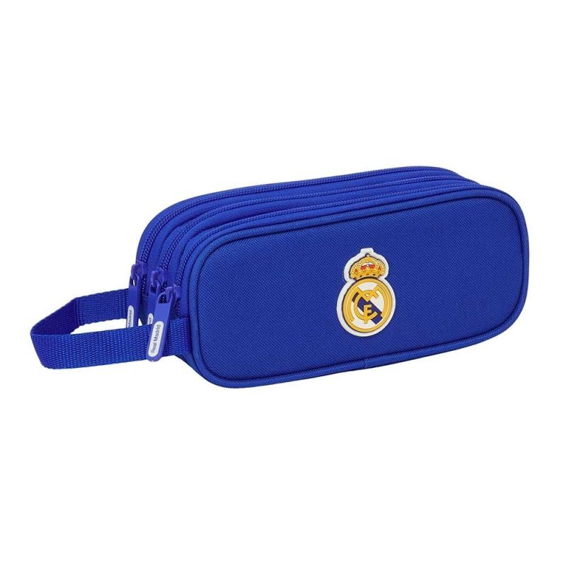 Real Madrid triple pencil case niebieski pénztárca