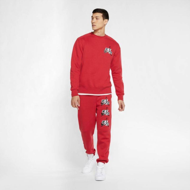 AIR Jordan Jumpman Fleece Sweatshirt Red - piros pulóver