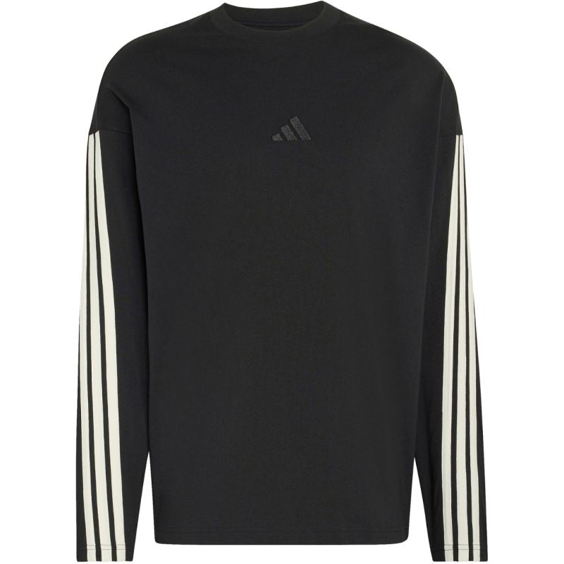 Adidas Men's Kit 3-Stripes Long Sleeve T-shirt Black fekete hosszú ujjú póló KF2427