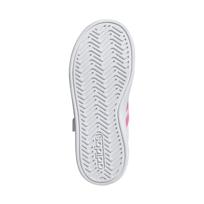 Adidas Grand Court 3.0 kids' shoes white and JP9371 rózsaszín footwear
