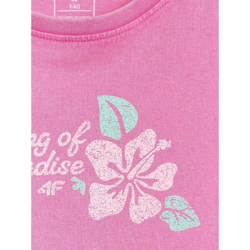 4F Girls' sleeveless T-shirt with print póló