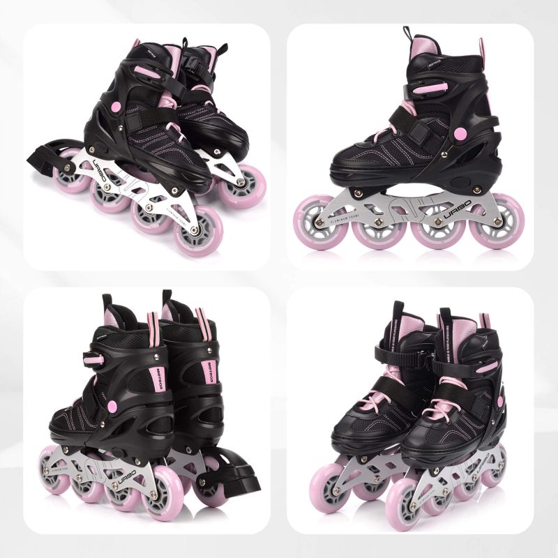 Meteor Roller Skates L 38-41 Urbo Black/Pink