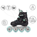 Meteor M 34-37 Urbo Roller Skates Black/Mint