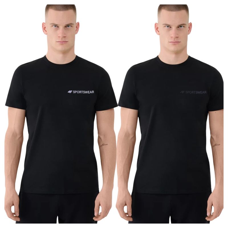 Men's T-shirt (SET OF 2 T-SHIRTS) 4F 4FWAW25TTSHM3457-020S-20S 5xl póló