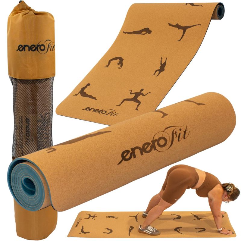 Enero CORK YOGA MAT .4CM FIT mats, training equipment