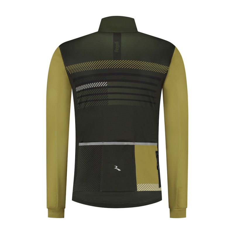 Rogelli STRYDE winter jacket zöld kötött sapka SIRC1100006.400.M