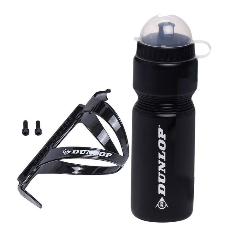 Dunlop 750ml Bicycle Bottle With Cage Black fekete kulacs GSP-275085